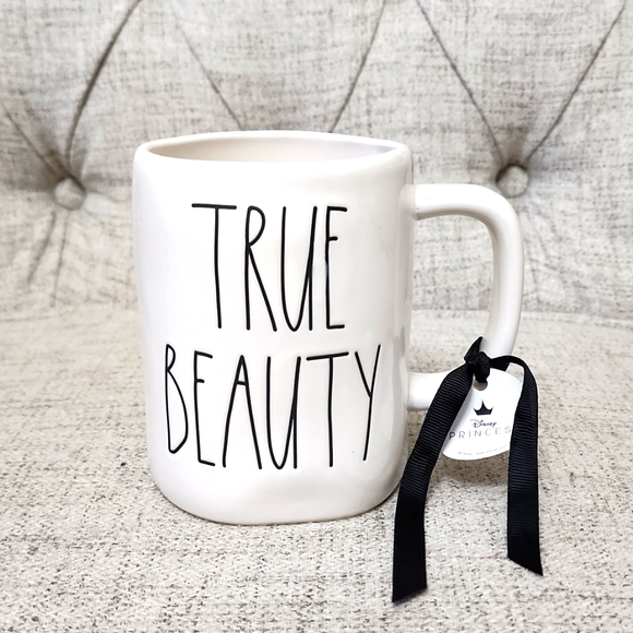 NEW☆Rae Dunn "True Beauty" Artisan Collection Mug, Beauty and the Beast ceramic - Picture 1 of 6